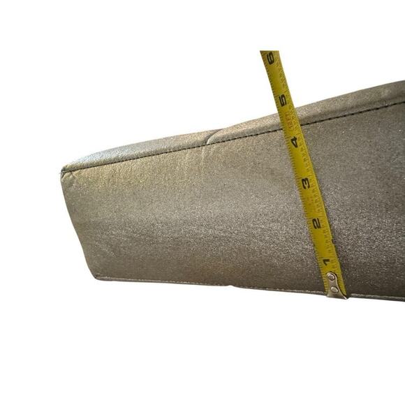 Kate Spade Handbag Quinn Purse Frosted Felt Heather Grey Glitter Tote Bag - Picture 11 of 14